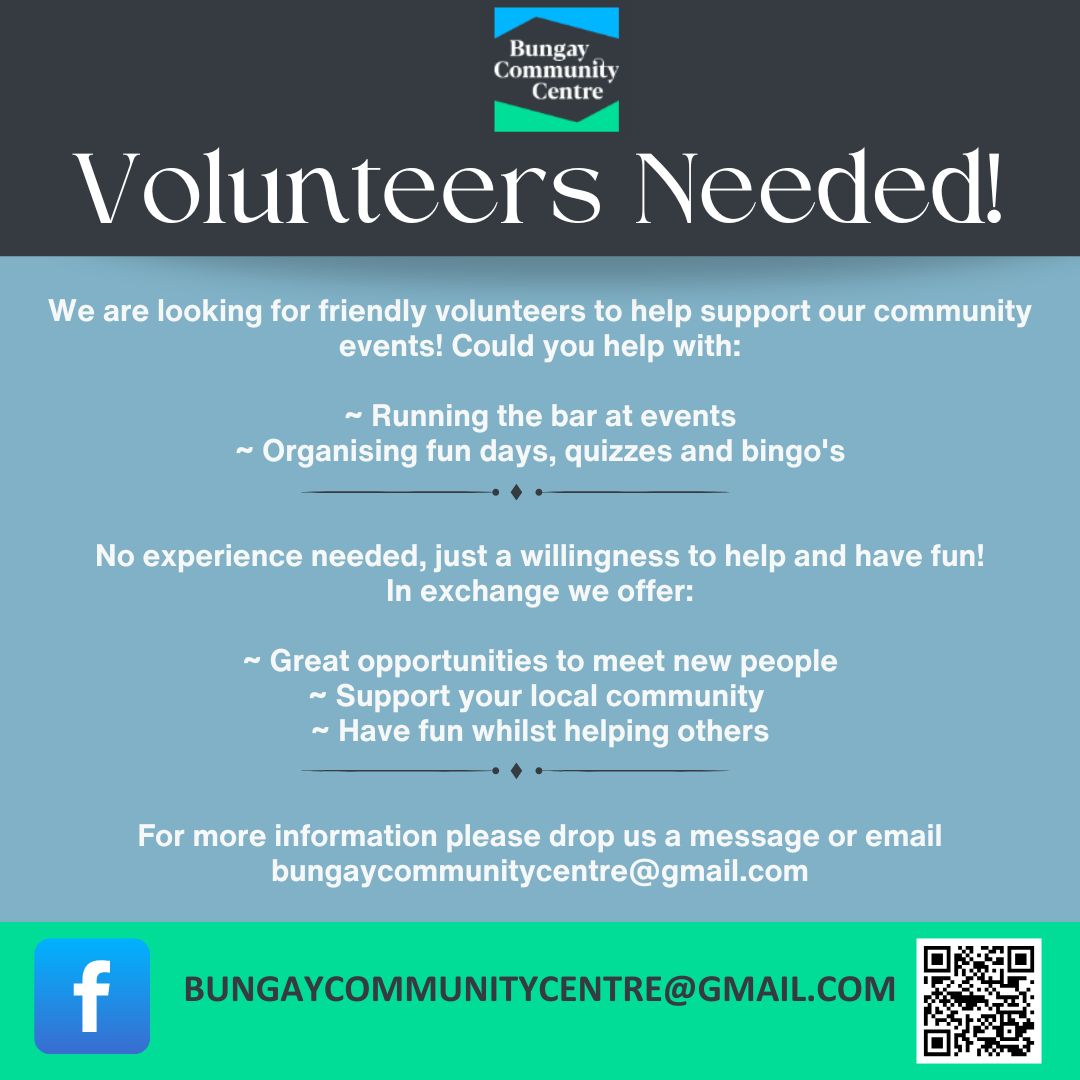 Volunteers always welcome